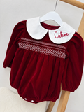 Red Velvet Christmas Romper